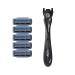 BIC Flex 3 Hybrid Men's 3-Blade Disposable Razor - Smooth & Comfortable Shave, 1 Handle & 5 Cartridges - Buy Online on GoSupps.com
