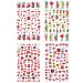4Sheets Easy To Use Fruit Nail Art 3D Self-Adhesive Design Sticker Nail Stickers Decoration