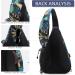 TurnWay Water-Proof Sling Bag with USB Charging Port - Ideal for Travel, Hiking, Cycling, Camping | Palma Leaf Pattern - Buy Online on GoSupps.com