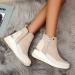 EKOUSN Fashion Waterproof High Top Women's Boots - Comfortable Zipper Platform Wedge Shoes - Buy Online on GoSupps.com