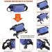 TUDEC Dogs Jogging Line with Belly Belt | Free-Handed Leash & Belt Bag for Large & Medium Dogs | Elastic Reflective Running Leash & Feces Bag Dispenser (Blue Gray) - Buy Online on GoSupps.com