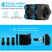 CWKJ 400GPH Submersible Water Pump - Durable 25W Outdoor Fountain Pump for Aquarium, Pond, Fish Tank - 6.5ft Power Cord, 3 Nozzles - Hydroponics, Backyard Fountain - Buy Online on GoSupps.com