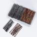 200 PCS Bobby Pins for Thick Hair 100 Black 100 Brown U Shaped Hair Pins Hair Grips for Buns Secure Hold Styling Pins with Storage Box Hair Decoration Hairdressing Salon Home Use (Brown&Black)