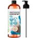 Fractionated Coconut Oil for Skin Moisturizer with Pump Massage Oil - Cold Pressed Pure MCT Oil Best Carrier Oil for Essential Oils Mixing Body Oil For Dry Skin Moisturizer Natural Carrier Essential Oil Carrier Oil Cocon...