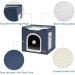 Bedsure Cat Beds for Indoor Cats | Large Cat Cave with Fluffy Ball & Scratch Pad - Foldable Pet House 16.5x16.5x14 - Buy Online on GoSupps.com