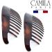 Camila Paris CP2430/2 French Hair Side Combs Tortoise Shell Interlocking Combs French Twist Hair Combs Strong Hold Hair Clips for Women Bun Chignon Up-Do Styling Girls Hair Accessories Made in France - Buy Online on GoSupps.com