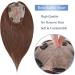 Silk-co 12inch Human Hair Toppers for Thinning Hair Women 100% Real Remy One Piece Clip in Hair Extension Silk+PU Base Toupee 120% Density #04 Medium Brown 12 Inch #04 Medium Brown - Buy Online on GoSupps.com