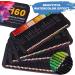 COOL BANK 160 Watercolor Pencils Set - Vibrant Colors for Coloring Books, Sketching, Shading - Artist Quality Soft Series Lead - 160 Count in Tin Box - Buy Online on GoSupps.com