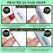 FANDAMEI 12pcs Nail Files Set with Cuticle Nipper, Buffer, Pusher, Brush - Manicure Kit Green - Buy Online on GoSupps.com