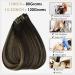 FSHINE Clip In Extensions - Real Hair 30cm Black & Caramel Blonde Mix Thick & Smooth 50g 3 Pieces - Perfect for Women - Buy Online on GoSupps.com