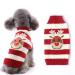 Hrttsy Christmas dog sweater winter warm dog cat sweater clothing pets coat costume puppy sweater pullover clothing for small medium-sized dogs large dog pet sweater x-large red and white moose