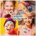 WHXGQ Waterproof Temporary Tattoos for Kids - Hawaiian Party Stickers | Multi-Colored Hawaiian Tattoo Designs - Medium Size - Buy Online on GoSupps.com