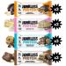 JUNKLESS Protein Bars - 12 Bar Variety Pack - 15g Protein High Fiber Gluten Free Meal Replacement - Delicious Indulgent Satisfying Healthy Snack for Energy