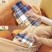 NAANLE Hot Water Bottle with Cover - Blue Pink Tartan Plaid 2L | Back Pain Relief Hand & Foot Warmer Neck Warmth & Cold Therapy - Buy Online on GoSupps.com
