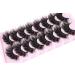 ALICROWN False Eyelashes 20MM Mink Fluffy Volume 3D Dramatic Full Long Faux Mink Eye Lashes - Pack of 8 Pairs (01C) - Buy Online on GoSupps.com