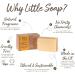 Little Soap Company Organic Grapefruit & Orange Citrus Soap Bar - Vegan, Cruelty-Free, 110g - Eco-Friendly Hand & Body Soap - Buy Online on GoSupps.com