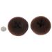 CLOTHOBEAUTY 2-Pack Large Size Hair Bun Donut Maker Rings - Brown, 3.5'' - Women's Chignon Hair Doughnut Shaper - Buy Online on GoSupps.com