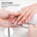 Armiz 2-Piece Nail Shaver Tool Kit | Stainless Steel UV Gel Nail Polish & Cuticle Remover - Perfect for Nail Art - Buy Online on GoSupps.com
