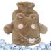 Heated Water Bottle 1000ml | Beaver Hot Water Bottle with Cover | Perfect Gift for Friends & Family | Cozy Hand & Foot Warmer - Buy Online on GoSupps.com
