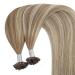 Youngsee Ombre Bonding Extensions - Real Hair U-Tip Brown to Blonde 50cm | Premium Quality 50g #8A/60/8A - Buy Online on GoSupps.com