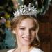 AW BRIDAL Rhinestone Princess Tiara for Wedding - Crystal Flower Crown for Brides - Silver - Buy Online on GoSupps.com
