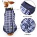 HEYWEAN Dog Recovery Suit Long Sleeve Bodysuit Blue Plaid | Post Surgery Wound Protector & Cone Alternative | M - Buy Online on GoSupps.com