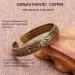 Hand Forged 100% Copper Tibetan Bracelet - Engraved Scriptures Adjustable Cuff Bangle | Perfect Gift for Men & Women - Buy Online on GoSupps.com