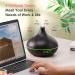 BoiClewny 500mL Essential Oil Diffuser with 6x10mL Oils Set, 14 Color Light, 23dB Quiet Aromatherapy - BPA-Free for Bedroom & Office - Buy Online on GoSupps.com