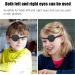 Joaoxoko Black 3D Adjustable Eye Patches for Amblyopia - 2 Pcs Medical Lazy Eye Patches for Adults - Left or Right Eyes - Buy Online on GoSupps.com