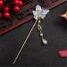Chinese Hair Chopsticks 2PCS Hair Stick Butterfly and Pteris Pearl Hair Pins Vintage Chignon Hair Accessories with Tassel - Set of 2 - Buy Online on GoSupps.com