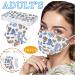 RWET 30PC Unisex Adult Stylish Pattern Disposable Mask for Coron v r s Protect on 3 Ply Non-Woven Protective Mouth-Coverages Elastic Earloop Dustproof Windproof - Buy Online on GoSupps.com
