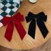 Long Velvet Hair Bow Hair Clips Ribbon Velvet Hair Clips Clip Large Bowknot Hairpin Head Cover Velvet Bow Hair Barrette Headpiece for Girls (Red) - Buy Online on GoSupps.com