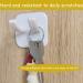 Buy Lianchen 8-Piece Self-Adhesive Bathroom Razor Holder - No Drilling Wall-Mounted Double Hooks for Home & Kitchen (White) - Buy Online on GoSupps.com