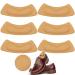Greoer 6 Pieces Heel Cushion Insert Beige Soft Heel Grips Cushion Shoe Pads for Loose Shoes Self-Adhesive Heel Sports Cushion Anti-Slip Foot Shoe Insoles Sticker Heel Blister Protector for Women Men Light Brown