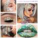 Buy 2 Pieces Body Glitter Gel - Mermaid Sequin Sparkling Makeup for Face Hair & Lips | Chunky Glitter Liquid Gel with 2 Brushes for Festivals & Birthdays - Buy Online on GoSupps.com