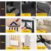 Hook and Loop Tape with Adhesive  Large Hook and Loop Sheets (4inch)  Heavy Duty Industrial Strength Interlocking Tape for Office and Home (3.28ft Long) - Buy Online on GoSupps.com
