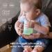 Olababy Silicone Training Cup with Straw Lid (Mint) + Baby Nail Trimmer Bundle - Buy Online on GoSupps.com