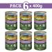 ARQUIVET Pack 6 units - Adult - Turkey and veal with carrots and salmon oil - 400 g - Wet food for dogs - For adult dogs All Breeds - Buy Online on GoSupps.com
