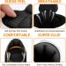 2 Pairs Back of Heel Cushion Pads - Reusable Heel Guards for Men & Women | Anti-Blister Inserts for Loose Shoes (Black - Buy Online on GoSupps.com