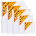 Fixwal 18 Pack Canvases for Painting Art Canvas Boards Canvas Panels Multipack 4x4 5x7 8x10 9x12 11x14 Inches 3mm Thickness Canvas Value Multi Pack for Acrylic Pouring Oil Paint Art