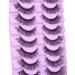 wiwoseo Cat Eye Mink Fluffy Eyelashes - 16MM Natural Wispy Strip Lashes, 10 Pairs - Buy Online on GoSupps.com
