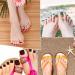 336 PC Matte Short Square False Toe Nails Set - Glue-on Full Cover Fake Toe Nails - Solid Colors for Women & Girls - Buy Online on GoSupps.com