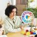 Lafocuse Colorful Silent Wall Clock for Kids - 3D Digit Learning Timepiece for Boys & Girls - Perfect for Children's Room & Kindergarten - 30cm - Buy Online on GoSupps.com