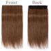 Sego Hair Part Clip in Extensions - 100% Remy Human Hair Light Brown #6-1 18 (45cm) 90g - Thick Real Hair Thickness for Full Volume - Buy Online on GoSupps.com