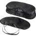 10pcs Eye Mask Sleep Masks Eye Cover Lightweight Comfortable Soft Blindfold Eyeshade with Nose Pad & Elastic Straps for Kids Women Men Travel Sleep Game Shift Work Naps Team Building Party Black