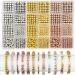 ARTDOT Gold Beads for Jewelry Bracelets Making, 1740 PCS 8 Styles Spacer Beads Kit (Gold, Sliver, Rose Gold)