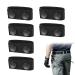 Tigmew 6 pieces belt loop nylon duty elastic belt holder with double push button for 2 and 2.25 "safety belt for tactical police military equipment accessories