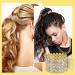 Yolev Rhinestone Ponytail Claw Clips - Set of 3 | Metal Claw Hair Holders for Thick Hair | Gold, Silver, Black - Buy Online on GoSupps.com