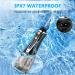 Water Dental Flosser - H2ofloss Cordless Oral Irrigator for Braces & Travel, Waterproof with 6 Nozzles - Black - Buy Online on GoSupps.com