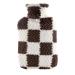 samply 2L Hot Water Bottle - Hot Water Bag with Soft Furry Cover Give You Warmth and Comfort for Neck Back Waist Gift for Birthday Christmas Father's&Mother's Day(Brown) 2 l (Pack of 1) Brown